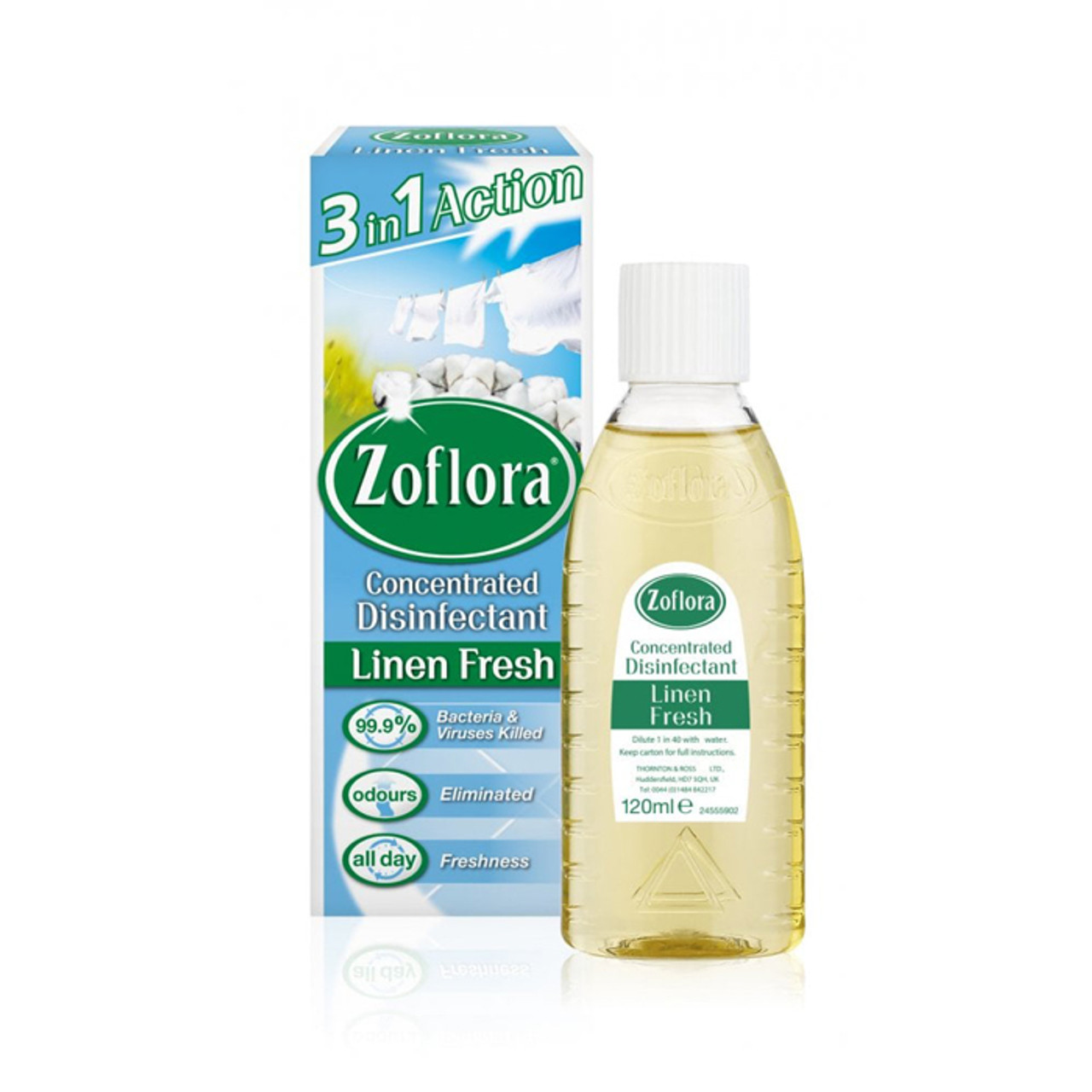 Zoflora Concentrated Disinfectant Linen Fresh 120ml